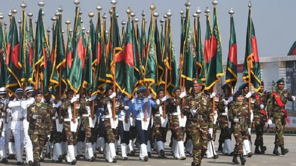 Why did the interim government cancel the Victory Day parade for two consecutive years?