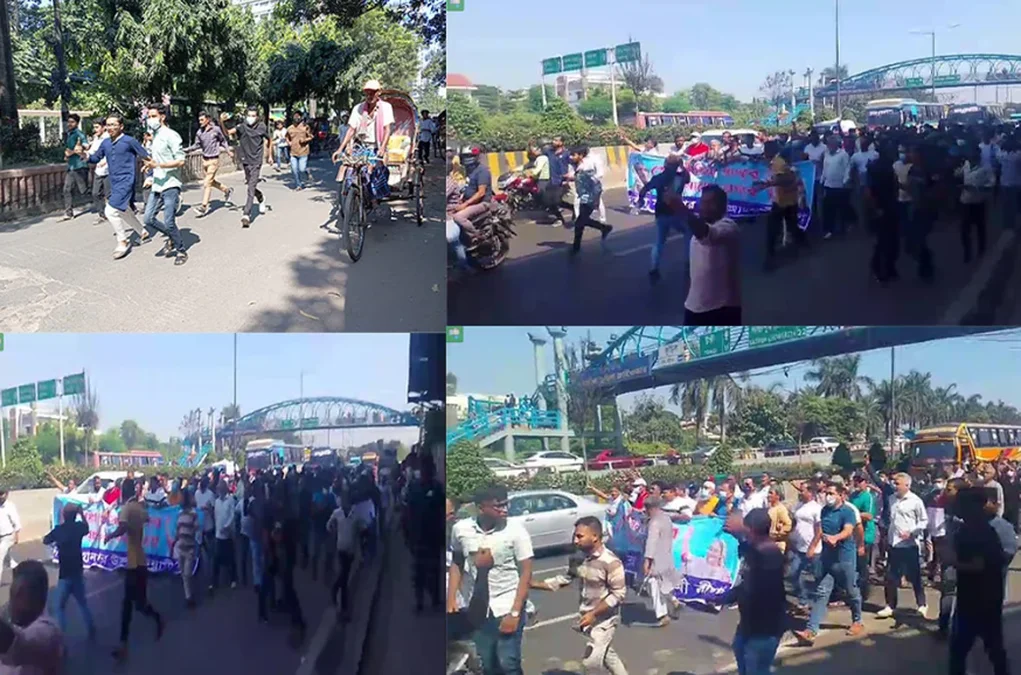 Awami League Stages Protests Across 35 Dhaka Spots Demanding Dr. Yunus’s Resignation