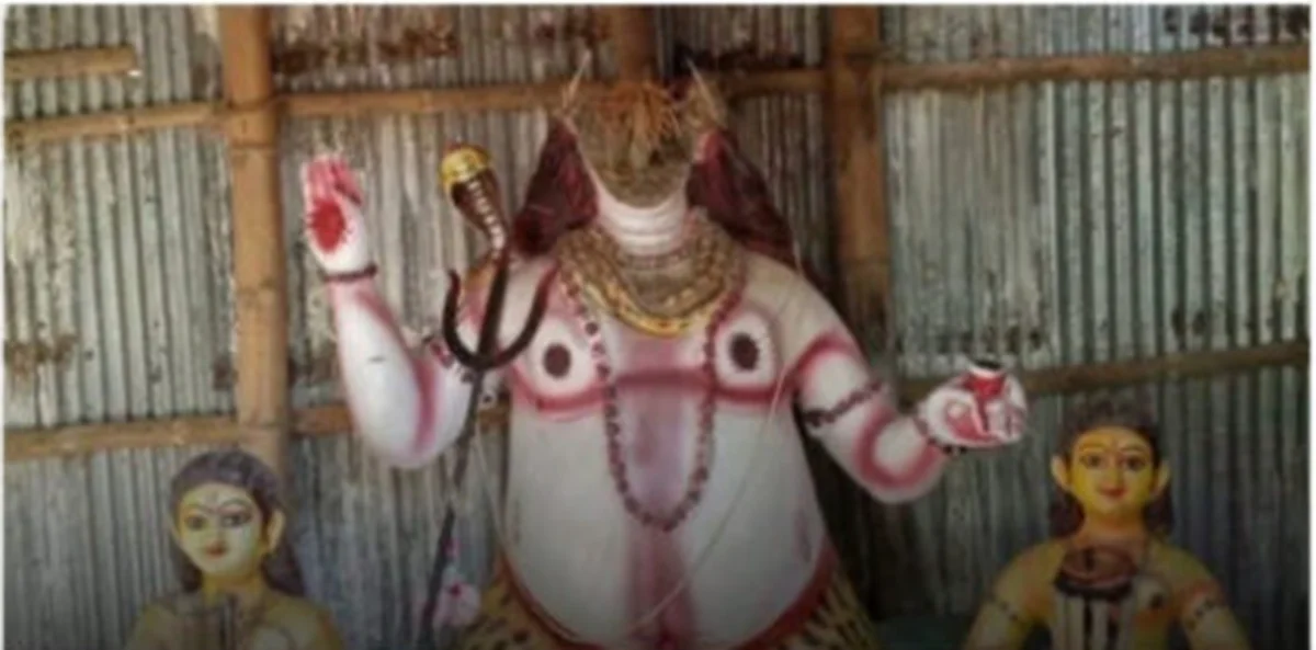 Vandalism at Panbari Sarbojonin Shiva Temple Sparks Outrage in Rangpur