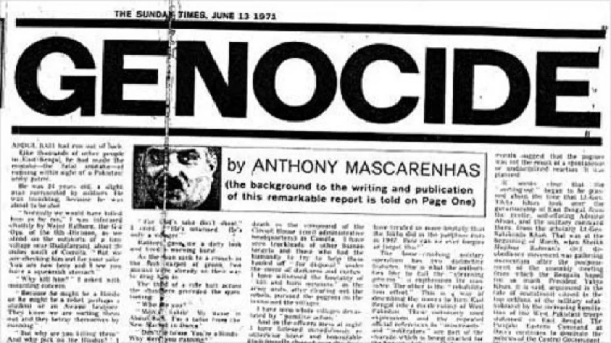 The First Document of the 1971 Genocide: The Report That Changed History
