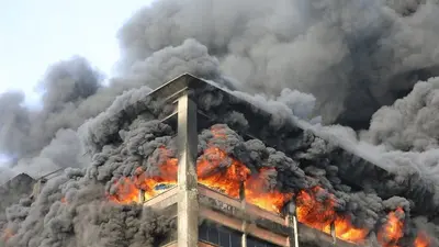 Massive Fire at CEPZ Factory in Chattogram Remains Uncontrolled Even After 10 Hours